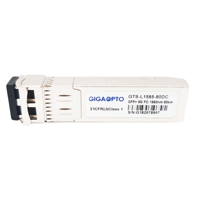 Os DOM do transceptor 80km 1550nm EML SMF LC do ZW SFP+ do módulo de canal da fibra 8GFC