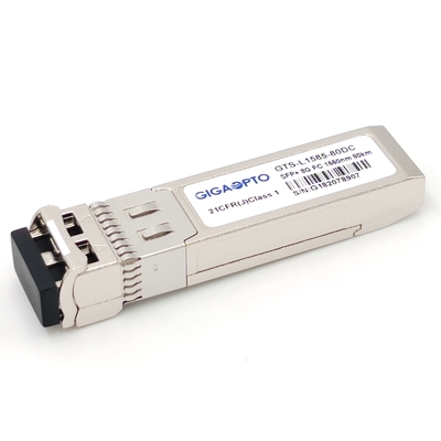 Os DOM do transceptor 80km 1550nm EML SMF LC do ZW SFP+ do módulo de canal da fibra 8GFC