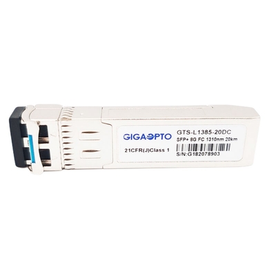 os DOM do transceptor do canal SFP+ 1310nm 20km LC SMF da fibra de brocado 8G