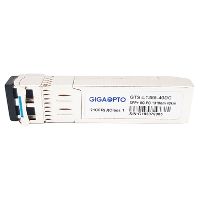Módulo 1310nm do ER 40km do transceptor do canal FC SFP+ da fibra dos DOM 8G