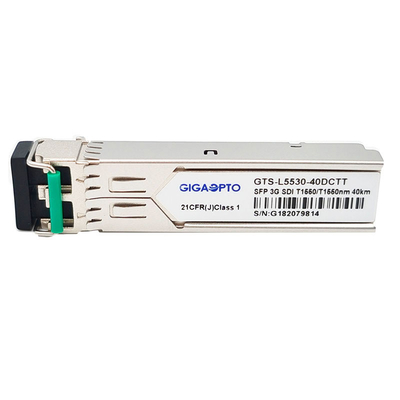 Módulo duplo duplo não MSA Pinout da fibra dos transmissores 1550nm 40km de SD-SDI/HD-SDI/3G-SDI