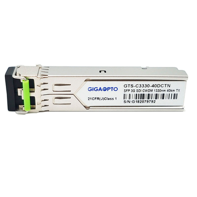 Módulo de transmissor 1270nm-1610nm de 3G-SDI SFP CWDM único 40KM SMF LC DDM não MSA