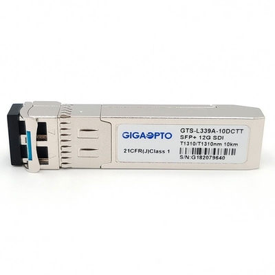 Não os DOM duplos video do módulo de transmissores óticos 10km de MSA 12G-SDI SFP 1310nm LC