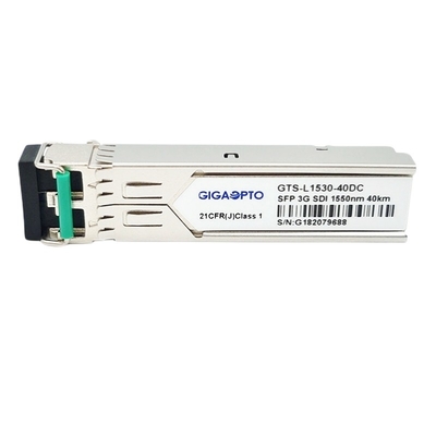 Módulo de receptor MSA do transmissor ótico de SMPTE 3G-SDI SFP 1550nm 40km DDMI