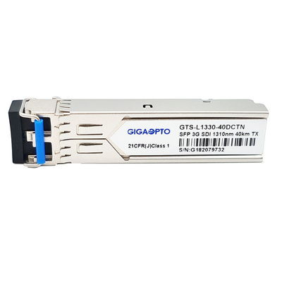 Não transmissor ótico 1310nm 40km SFP do transceptor video de MSA Pinout 3Gbps para SD HD/3G SDI