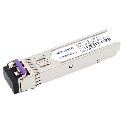 transmissor video MSA 1270nm-1610nm 20km SMF LC DDM do transceptor CWDM de 3Gbps DVI SFP único
