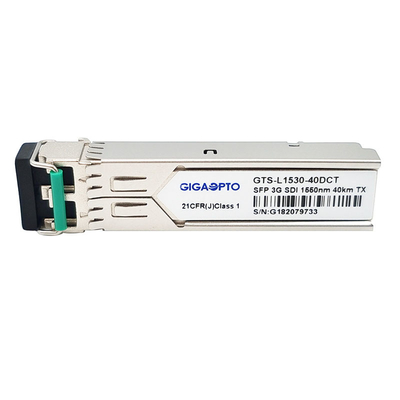 Transmissor video 1550nm 40km de MSA 3Gbps SFP para SD HD 3G SDI