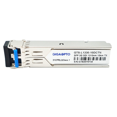 Não módulo de transmissor DDM dos testes padrões patológicos video de MSA 3G SDI SFP Tx 1310nm 10km único para SD/HD/3G SDI
