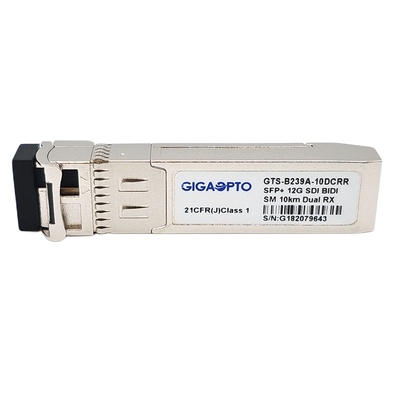Não os DOM duplos do LC do módulo de receptores de MSA Pinout 12G SDI SMPTE SFP 1270nm-RX1/1330nm-RX2 10km BiDi