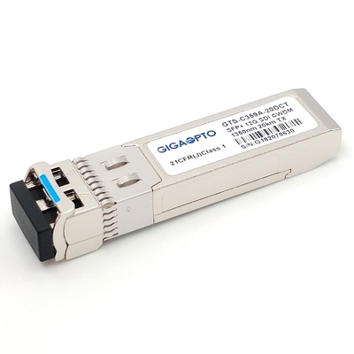 OS DOM MSA Pinout do transmissor 20KM LC do transmissor SFP+ Tx 1270~1450nm DFB de 12G SDI CWDM