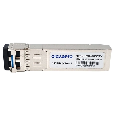 de 12Gbps 10km do único transmissor 1310nm de SFP do transceptor do módulo os DOM video de MSA Pinout LC SMF não