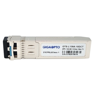 módulo patológico MSA Pinout do único transmissor dos DOM LC SMF do transceptor de SFP do vídeo de 12Gb/S 1310nm 10km