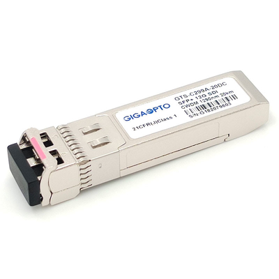fibra frente e verso ótica video MSA do único modo do transceptor 1270~1450nm 20KM LC de 12G SDI CWDM Digitas