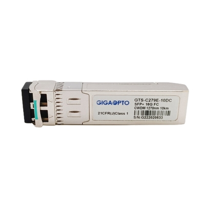 transceptor ótico SMF do módulo de canal CWDM da fibra de 16G SFP+ 1270nm 1610nm 10km