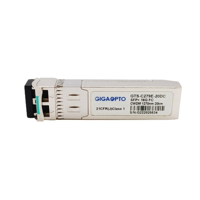 Módulo ótico SMF do transceptor 16G SFP+ do módulo de canal 1270nm-1610nm da fibra de CWDM 10km
