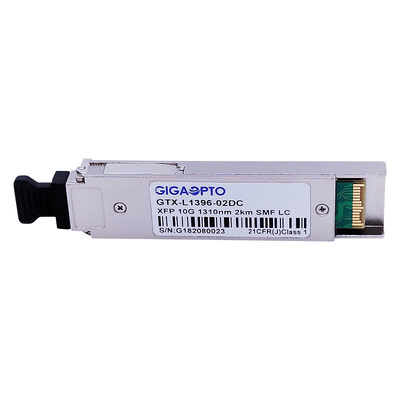 Os DOM frente e verso do transceptor 1310nm SMF 2km do LC XFP 10GBASE-LR Lite