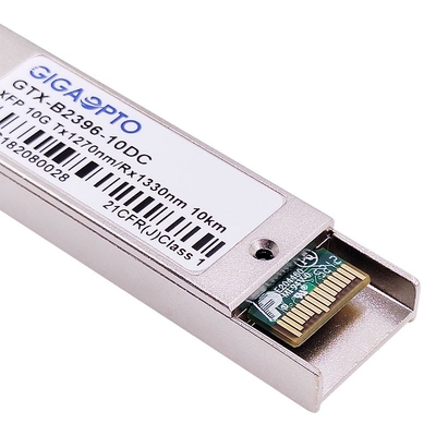 Transceptor ótico bidirecional 1270nm de 10GBASE-BX XFP/DOM de 1330nm 10km LC