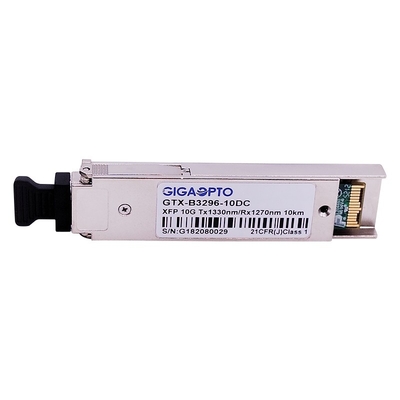 Módulo 1330nm do transceptor de BIDl 10Gbps XFP/DOM de 1270nm 10km LC