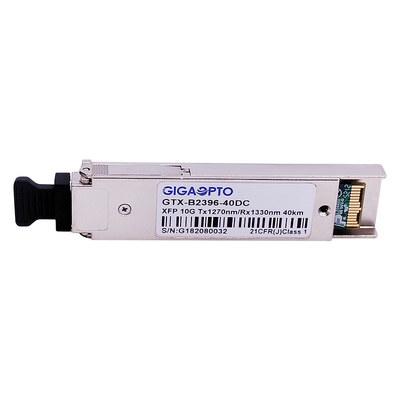Módulo 1270nm/1330nm 40km do transceptor da fibra do WDM dos DOM 10Gbps XFP