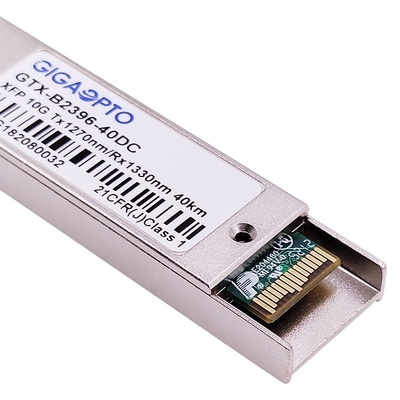 Módulo 1270nm/1330nm 40km do transceptor da fibra do WDM dos DOM 10Gbps XFP