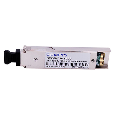 10Gbps os DOM bidirecionais do módulo 1490nm 1550nm 80km do transceptor da fibra do ZR do WDM XFP