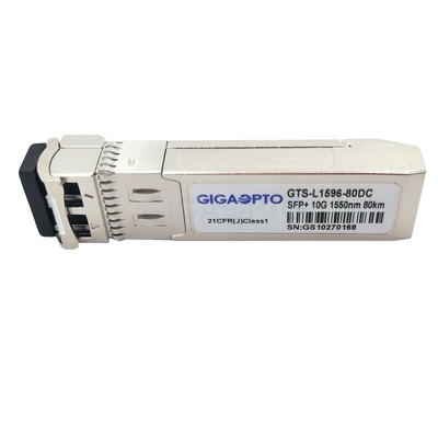 transceptores compatíveis de 1550nm 10GBASE-ZR Cisco 80km SMF para SFP-10G-ZR