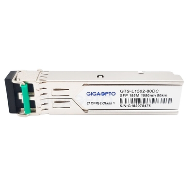 Transceptor 155Mbps 80km dos DOM 1550nm Cisco SFP do LC para SMF GLC-FE-100ZX