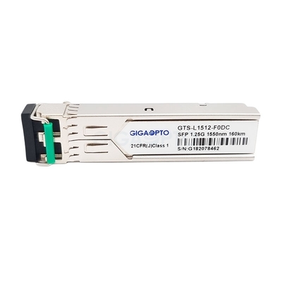 Módulo de fibra ótica 1.25G 1000BASE-ZX Cisco GLC-ZX-SM-160 de SFP 1550nm 160km
