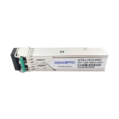 Transceptor 80km SMF Cisco GLC-ZX-SM-RGD 1250Mbps de SFP 1550nm