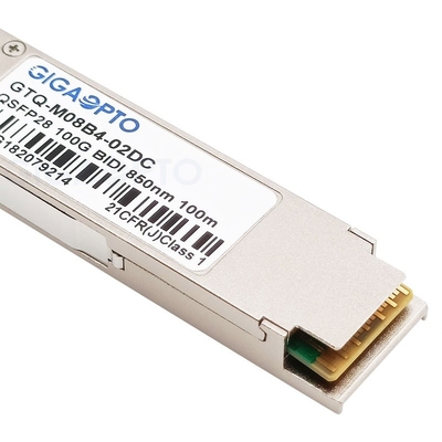 módulo ótico frente e verso do transceptor de 100m MMF LC para Cisco QSFP28-BIDI-100G