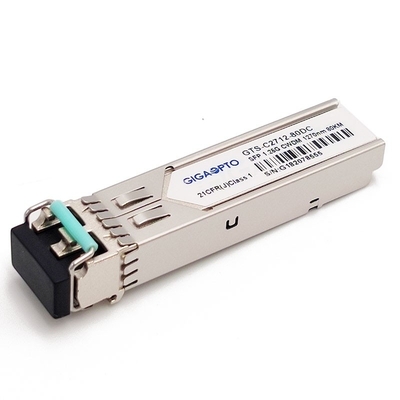 Transceptor 80km SMF da fibra 1000BASE-CWDM para Cisco CWDM-SFP-xxxx