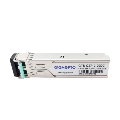 transceptor SMF 20km de 1270-1610nm 1000BASE-CWDM SFP para Cisco CWDM-SFP-xxxx-20