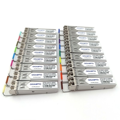 transceptor SMF 20km de 1270-1610nm 1000BASE-CWDM SFP para Cisco CWDM-SFP-xxxx-20