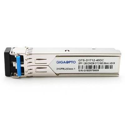 100GHz C17-C61 1000BASE-DWDM SFP 40km SMF para Cisco DWDM-SFP-xxxx-40