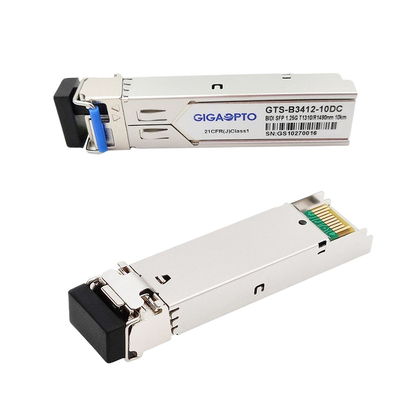 Ethernet compatíveis TX1310nm RX1490nm 10km SMF de Cisco GLC-BX-U SFP BiDi 1.25G