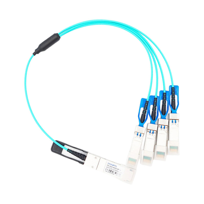 100G QSFP28 ao cabo ótico ativo AOC de 4x25G SFP28 para Cisco QSFP-4SFP25G-AOC