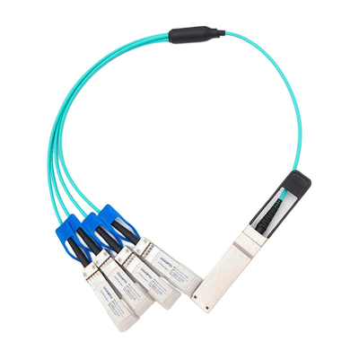 100G QSFP28 ao cabo ótico ativo AOC de 4x25G SFP28 para Cisco QSFP-4SFP25G-AOC