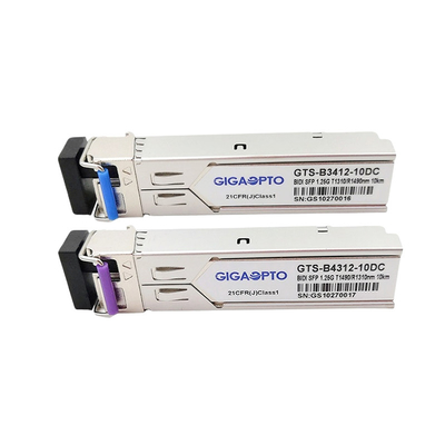 Transceptor Tx1310nm Rx1490nm 10km SMF LC do WDM de 1000BASE-BX SFP para HP JD098B