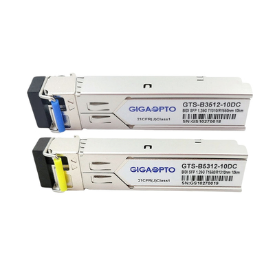 1000BASE módulo do transceptor 10km do WDM BIDI T1310nm R1550nm para HP SFP-1G-BXD-10