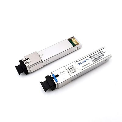 GPON SFP Transceiver de modo único 2.488Gbps/1.244Gbps Rede de fibra óptica de 20 km