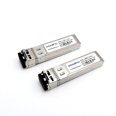Transceptor CWDM SFP de modo único de 10 km para rede de fibra óptica