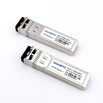 Módulos SFP Cisco 10G compatíveis Consumo de energia de 2,5 W